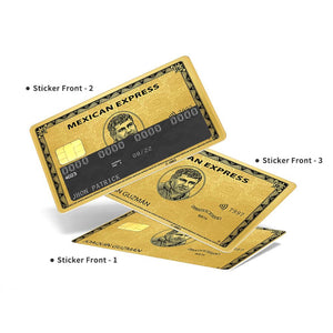 Joaquin Guzman Mexican Express Debit Card Sticker