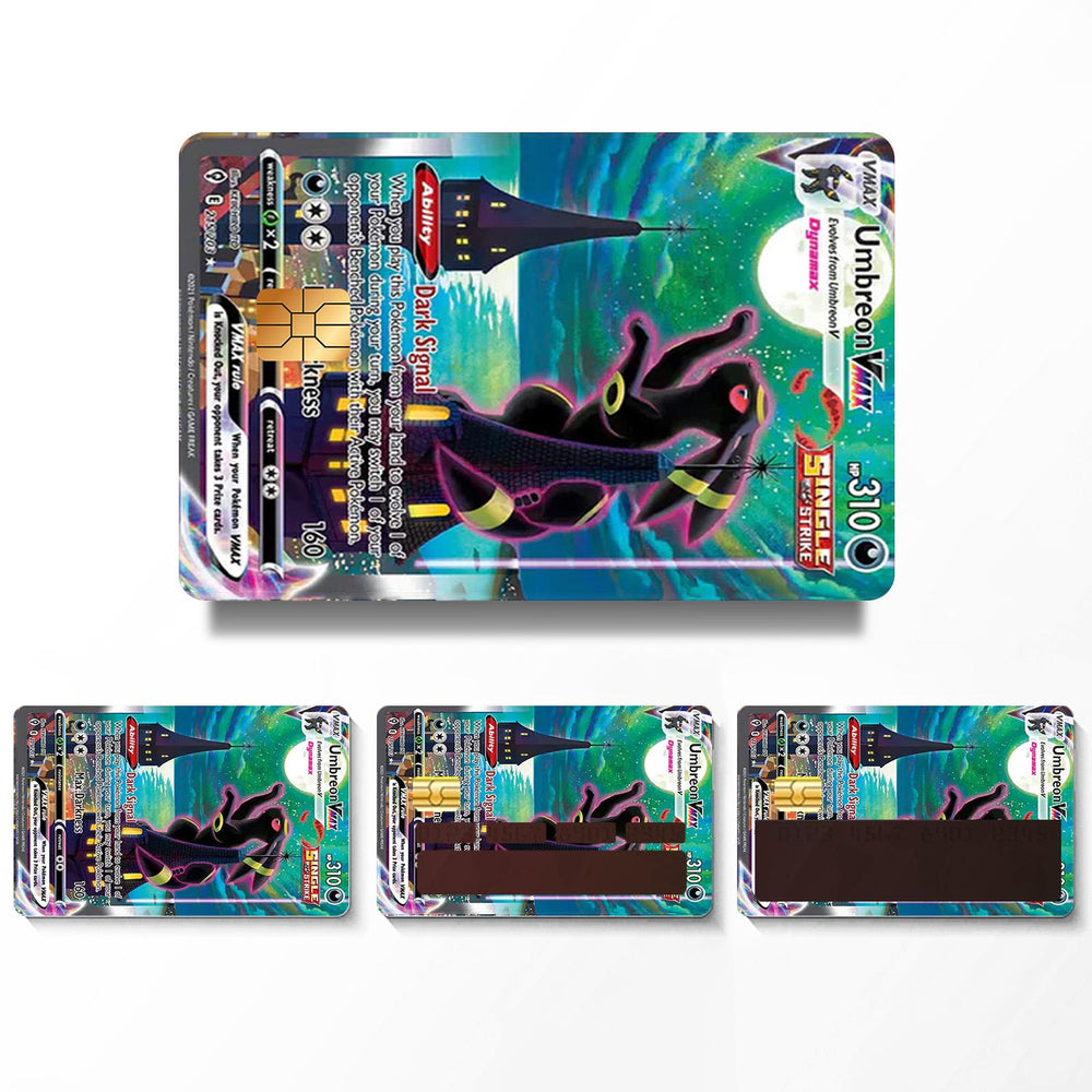 Umbreon VMAX Pokemon Card Credit Card Skin Sticker - Stunning and Durable Card Cover for Pokemon Fans
