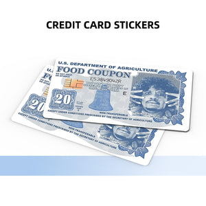 Funny Prince Food Coupon Design Credit Card Skin Sticker - Unique and Durable Card Cover for Personalized Style