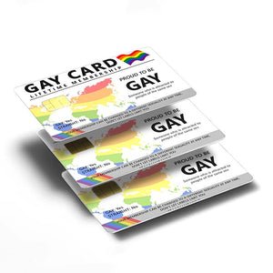 Gay Card Lifetime Membership Credit Card Skin - Proud and Durable LGBTQ+ Card Cover