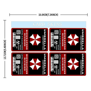 Umbrella Corporation Bioweapons Division Credit Card Skin - Bold and Durable Custom Card Cover