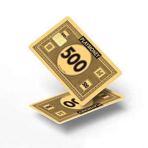 PlayMoney Credit Card Skin- Humorous and Durable Custom Card Cover
