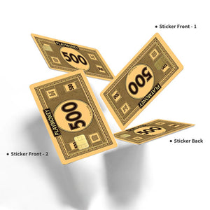 PlayMoney Credit Card Skin- Humorous and Durable Custom Card Cover