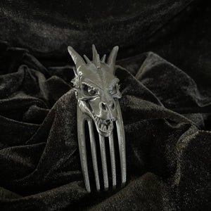 Dragon Skull Hair Comb Decorations ¨C Gothic Horned Dragon Bone Claw Hair Accessory for Cosplay, Halloween, Alt Fashion, and Dark Aesthetic Lovers