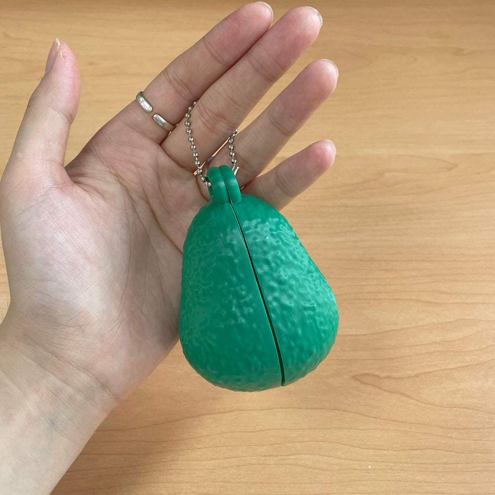 Bad Avocado-3D Printed with Cute Face and Removable Pit, Great for Desk Decor, Stress Relief, and as a Gift.