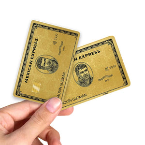 Joaquin Guzman Mexican Express Debit Card Sticker