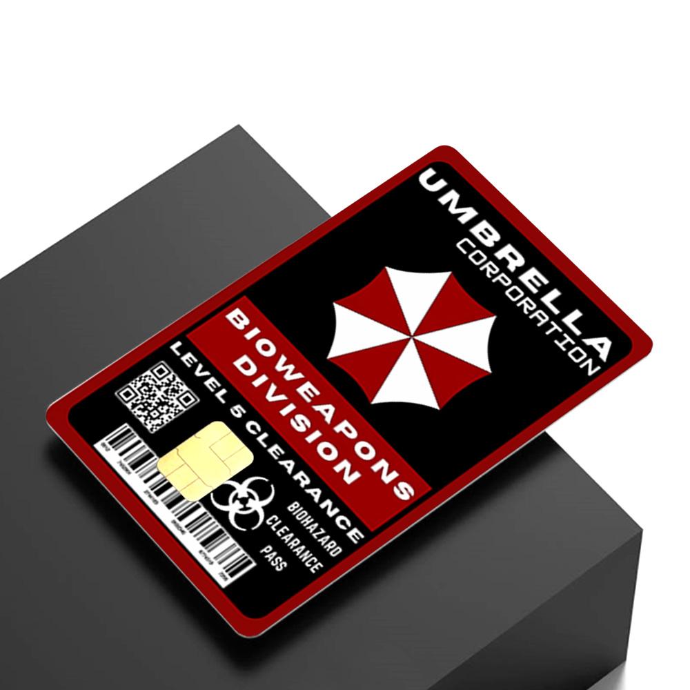 Umbrella Corporation Bioweapons Division Credit Card Skin - Bold and Durable Custom Card Cover