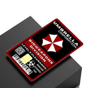 Umbrella Corporation Bioweapons Division Credit Card Skin - Bold and Durable Custom Card Cover
