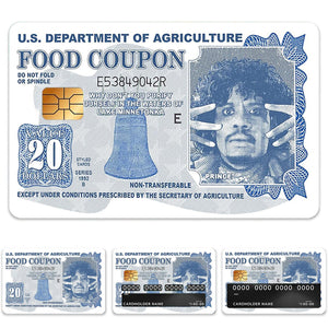Funny Prince Food Coupon Design Credit Card Skin Sticker - Unique and Durable Card Cover for Personalized Style