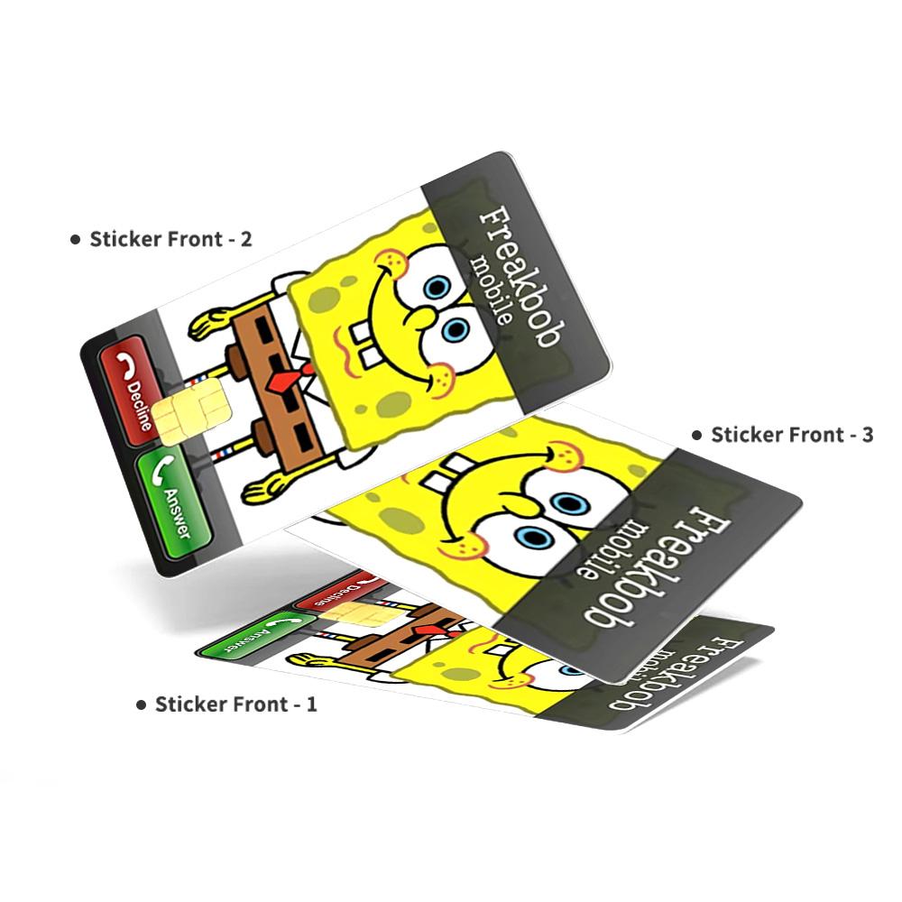 Freakbob Is Calling Credit Card Skin-Fun and Durable Cartoon-Inspired Card Cover