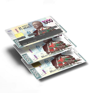 All Pesos of AMLO Debit Card Stickers | Removable Debit Card Skin Stickers
