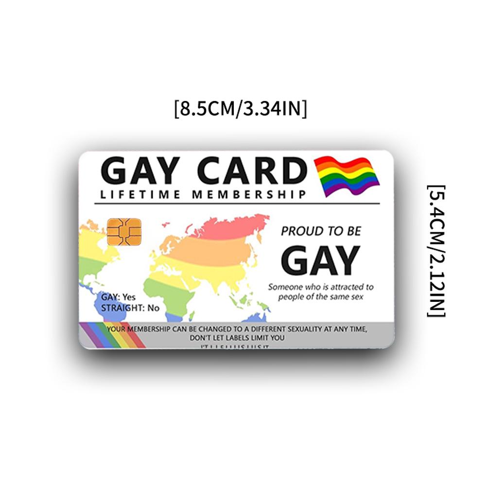 Gay Card Lifetime Membership Credit Card Skin - Proud and Durable LGBTQ+ Card Cover