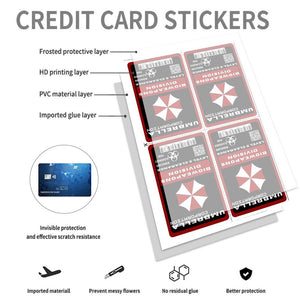 Umbrella Corporation Bioweapons Division Credit Card Skin - Bold and Durable Custom Card Cover