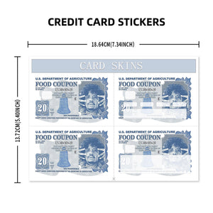 Funny Prince Food Coupon Design Credit Card Skin Sticker - Unique and Durable Card Cover for Personalized Style