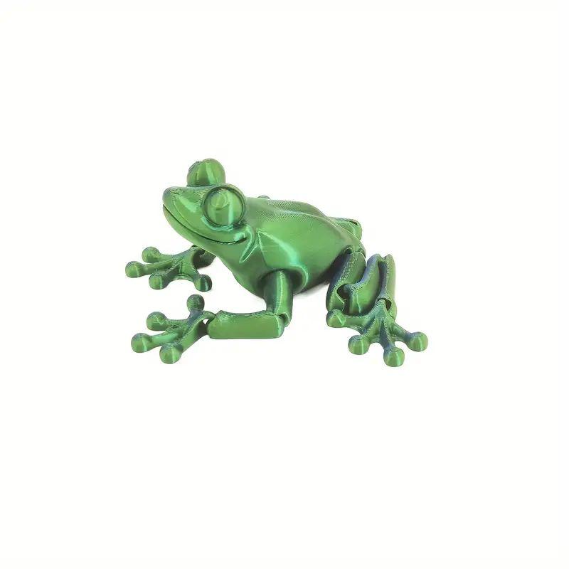 Articulated Gradient Frog Figurine - 3D Printed, Versatile Indoor/Outdoor Decor For Home & Office