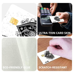 Ace of Spades Design Credit Card Skin Sticker - Classic and Durable Card Cover for Stylish Personalization