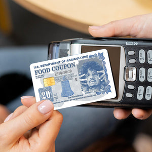 Funny Prince Food Coupon Design Credit Card Skin Sticker - Unique and Durable Card Cover for Personalized Style