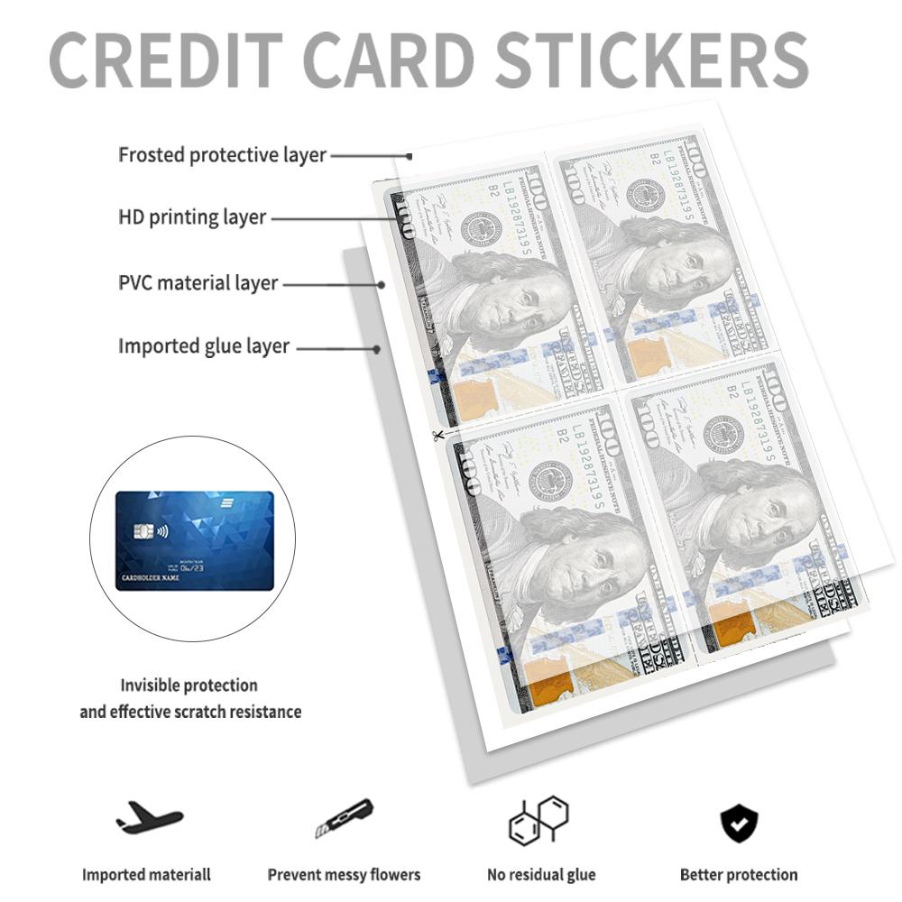 Credit Card Vinyl Skins | Durable Debit Card Sticker Covers