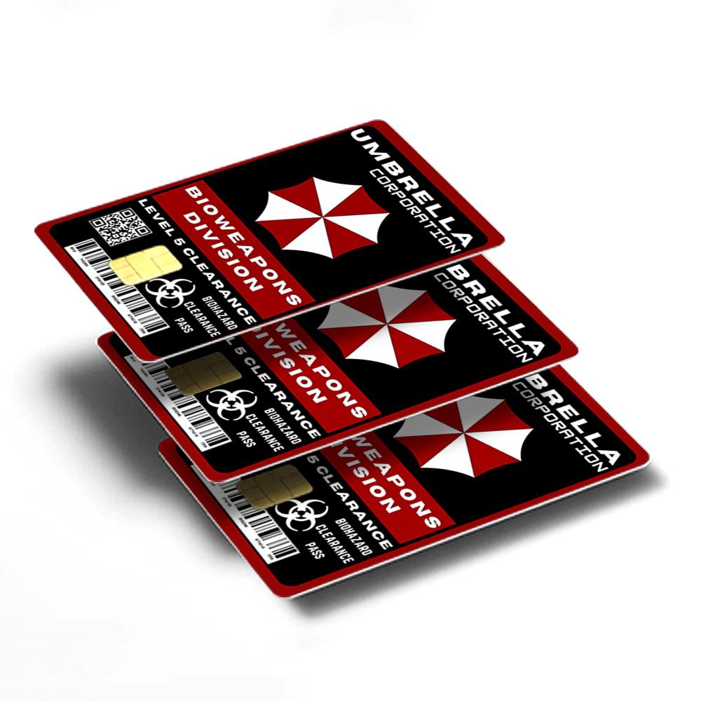 Umbrella Corporation Bioweapons Division Credit Card Skin - Bold and Durable Custom Card Cover