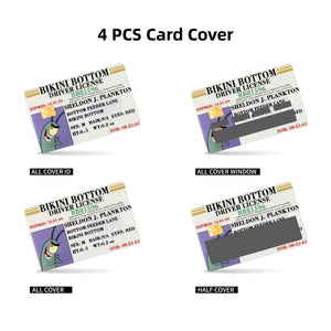 Sheldon J. Plankton Bikini Bottom Driver License Design Credit Card Skin Sticker