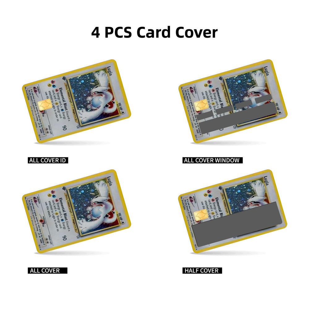 Lugia Pokemon Card Credit Card Skin Sticker - Iconic and Durable Card Cover for Pokemon Enthusiasts
