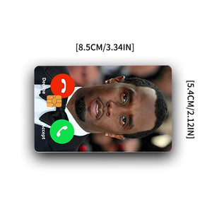 Celebrity Calling Credit Card Skin - Fun and Durable Pop Culture Card Cover
