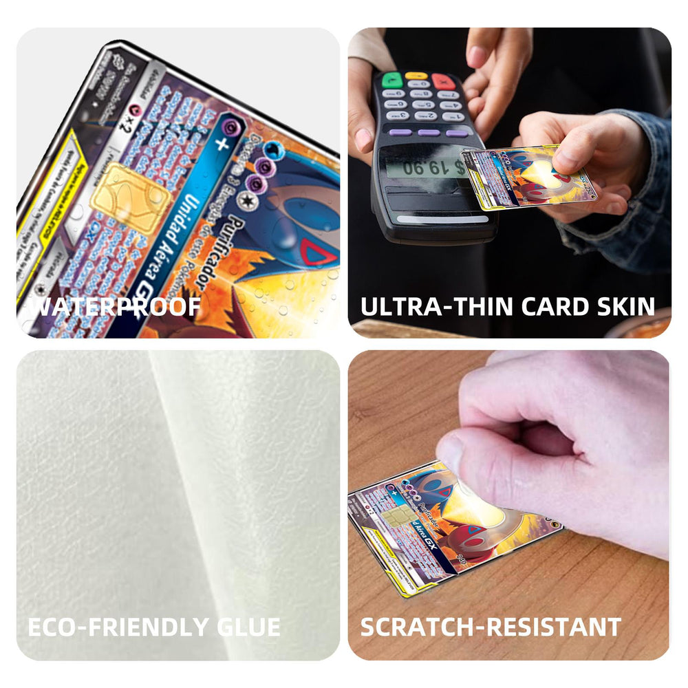 Latias & Latios GX Pokemon Card Credit Card Skin Sticker - Vibrant and Durable Card Cover for Pokemon Enthusiasts