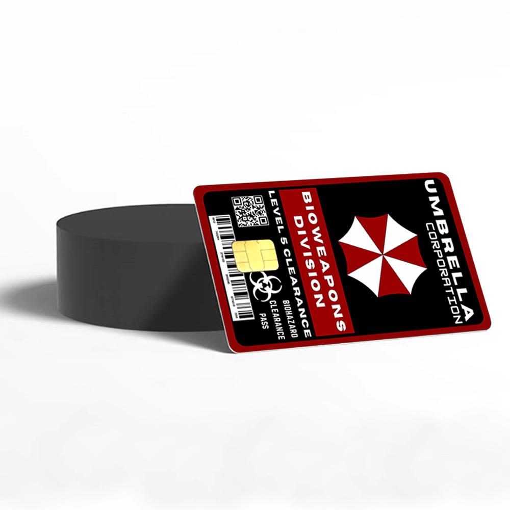 Umbrella Corporation Bioweapons Division Credit Card Skin - Bold and Durable Custom Card Cover
