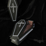 Decorative Coffin Storage Stash Box-Gothic Style 3D Printed Storage with Elegant Cross Design