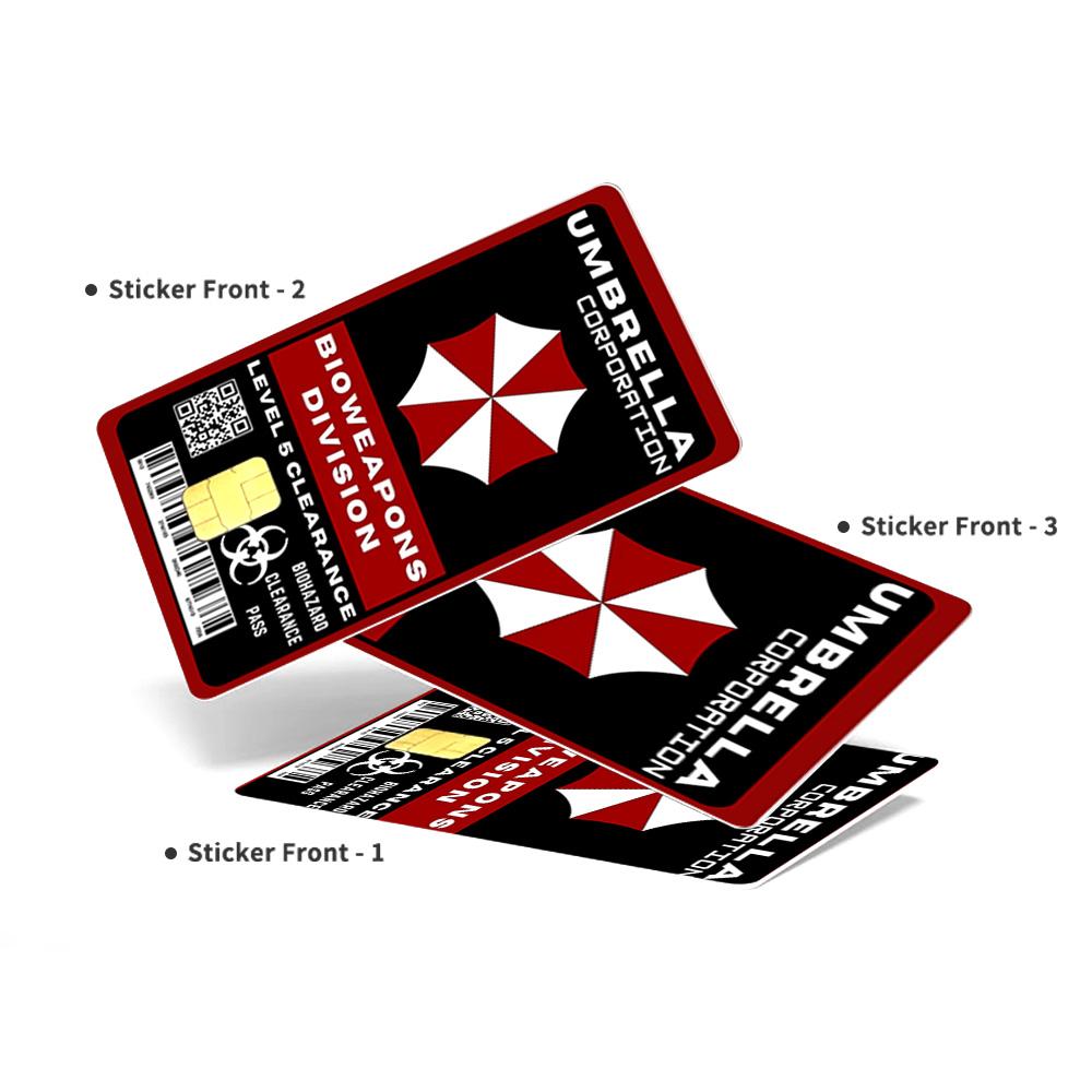 Umbrella Corporation Bioweapons Division Credit Card Skin - Bold and Durable Custom Card Cover