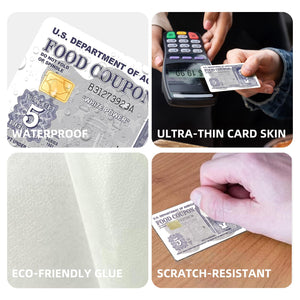 Vintage Food Coupon Design Credit Card Skin Sticker - Classic and Durable Card Cover for Unique Personalization